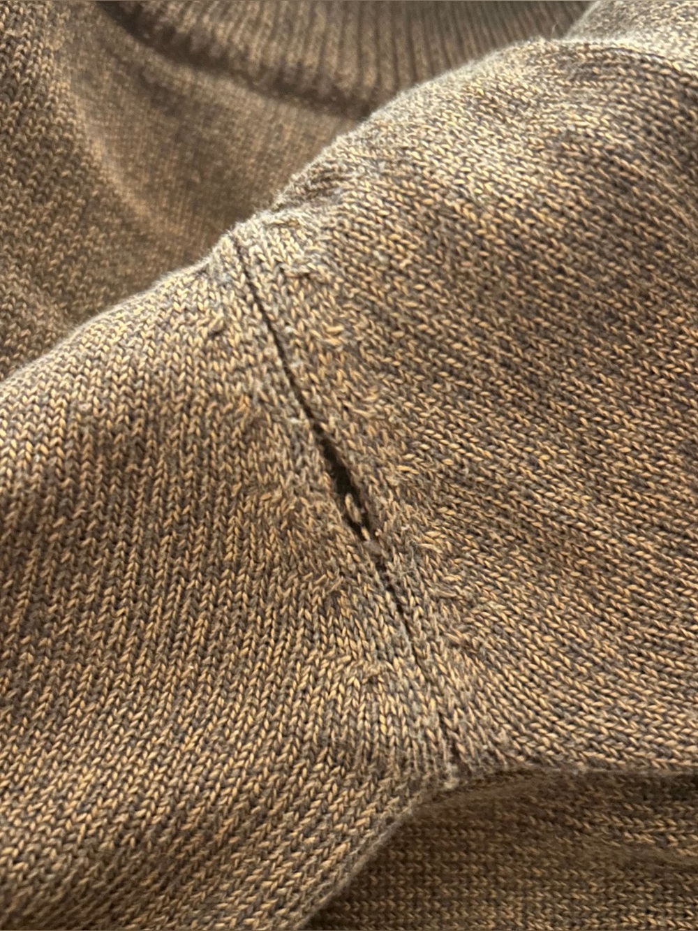 Bachrach 100% Silk Shirt Men L Brown Crewneck Top - Picture 6 of 6